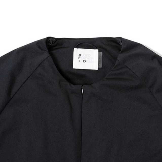 アライドフェザーアンドダウン ジャケット ラウンジダウンブルゾン ALLIED FEATHER + DOWN LOUNGE DPWN BLOUSON メンズ レディース ユニセックス ブラック M / K (241030)