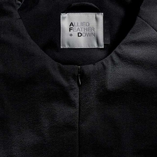 アライドフェザーアンドダウン ジャケット ラウンジダウンブルゾン ALLIED FEATHER + DOWN LOUNGE DPWN BLOUSON メンズ レディース ユニセックス ブラック M / K (241030)