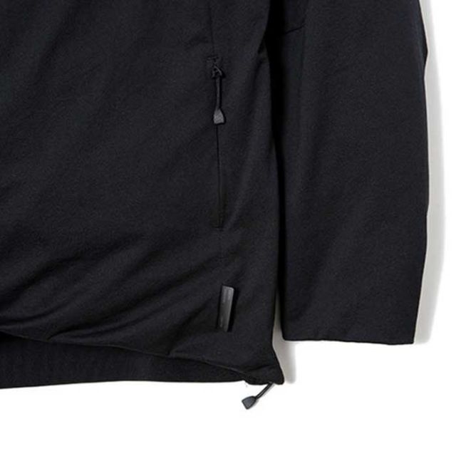 アライドフェザーアンドダウン ジャケット ラウンジダウンブルゾン ALLIED FEATHER + DOWN LOUNGE DPWN BLOUSON メンズ レディース ユニセックス ブラック M / K (241030)