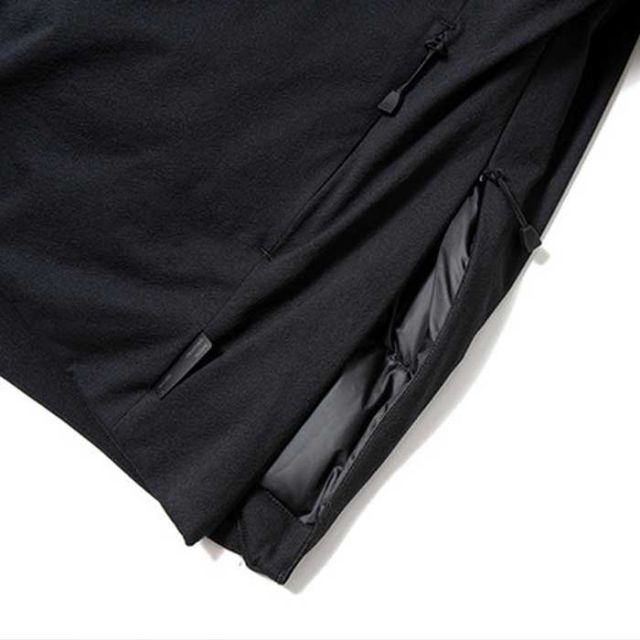 アライドフェザーアンドダウン ジャケット ラウンジダウンブルゾン ALLIED FEATHER + DOWN LOUNGE DPWN BLOUSON メンズ レディース ユニセックス ブラック M / K (241030)