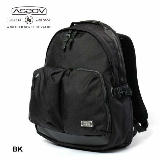 アッソブ バックパック AS2OV AS20V 2ポケット デイパック 62300 30L EX BALLISTIC 2 POCKET DAYPACK リュック デイパック ブラック カーキ PCポケット バリスティックナイロン (240430)