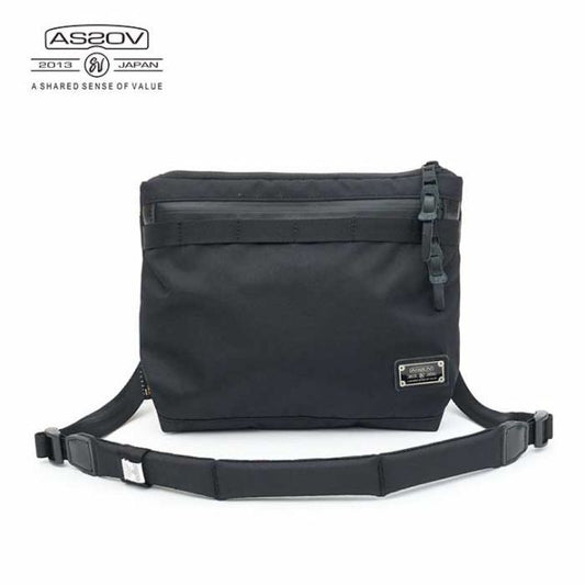 アッソブ バッグ サコッシュ AS20V 061417 CORDURA DOBBY 305D SACOCHE メンズ レディース ユニセックス ブラック コーデュラ DOBBY (241030)
