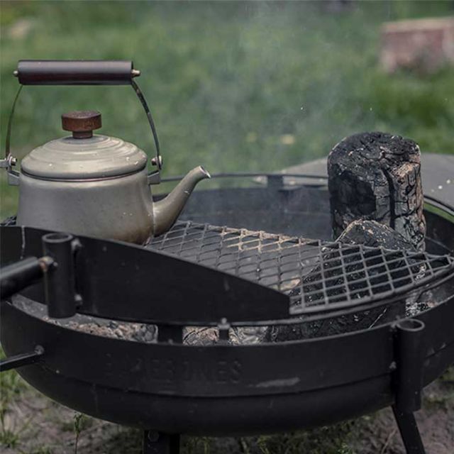 ベアボーンズリビング エナメル ティーポット Barebones Living アウトドア 食器 エナメル ティーポット アンティーク調 ホーロー 直火対応 ストーングレー BAREBONES Enamel Teapot アウトドア キャンプ ポット ケトル (240218)