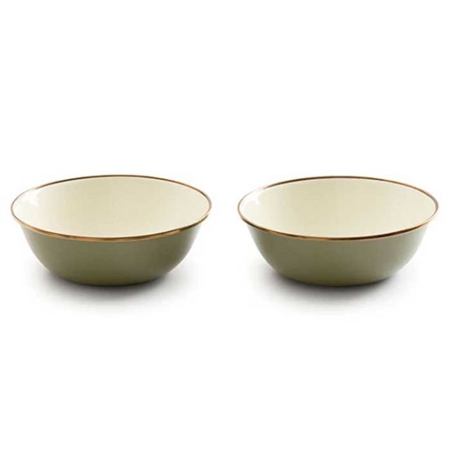 BAREBONES BBL ｴﾅﾒﾙ2ﾄｰﾝ ﾎﾞｳﾙ2個ｾｯﾄ