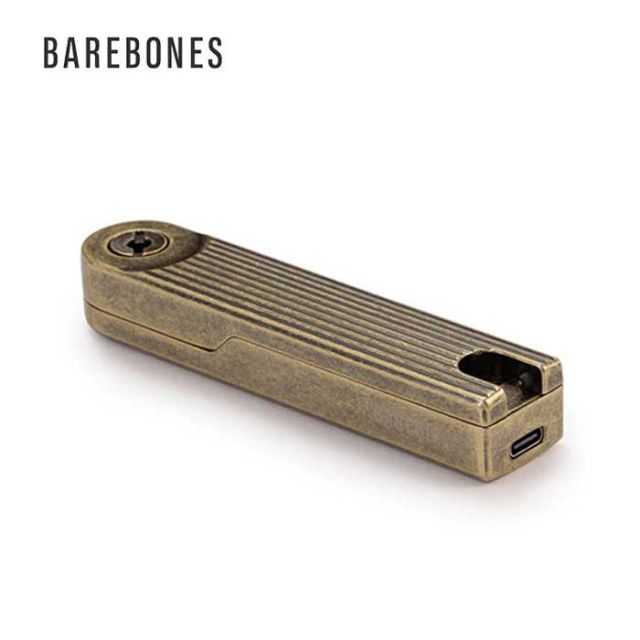 ベアボーンズリビング ライター ピボットアークライター BAREBONES LIVING 20235541 BBL アークライター 充電式 防風 電子ライター 焚火 キャンプ アウトドア 調理 火起こし ギア 真鍮 おしゃれ (240209)
