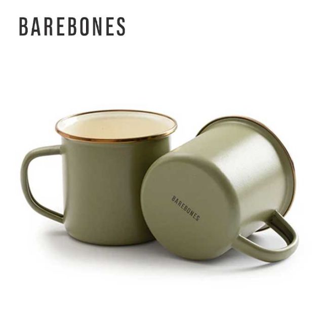 BAREBONES BBL ｴﾅﾒﾙ2ﾄｰﾝ ｶｯﾌﾟ2個ｾｯﾄ