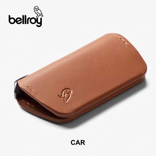ベルロイ キーケース BELLROY Key Cover メンズ レディース 革 レザー ユニセックス ブラウン スマートキー キーカバー 薄型 車 キーリング キーホルダー 鍵 小さい 小さめ (240830)