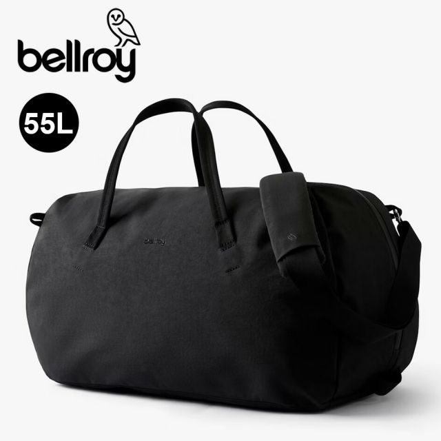 ベルロイ BELLROY VENTURE DUFFEL 55L BLACK ベルロイ ベンチャーダッフル ボストンバッグ 大容量 軽量 防水 旅行 出張 ジムバッグ メンズ レディース ユニセックス ブラック 3WAY リサイクルナイロン素材 (250904)