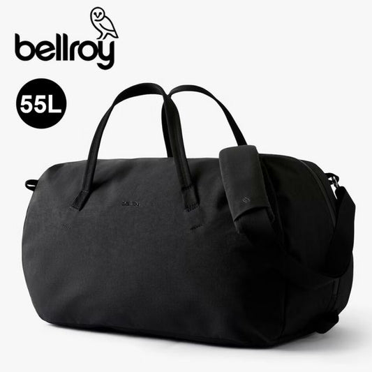 ベルロイ BELLROY VENTURE DUFFEL 55L BLACK ベルロイ ベンチャーダッフル ボストンバッグ 大容量 軽量 防水 旅行 出張 ジムバッグ メンズ レディース ユニセックス ブラック 3WAY リサイクルナイロン素材 (250904)