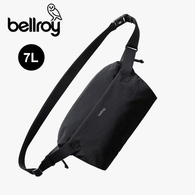 ベルロイ BELLROY LITE SLING 7L BLK ベルロイ ライト スリング ショルダーバッグ ボディバッグ ウエストバッグ 軽量 撥水 ナイロン メンズ レディース 旅行 散策 トラベル サステナブル ブラック (250904)