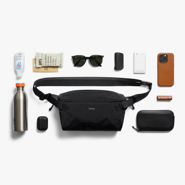 ベルロイ BELLROY LITE SLING 7L BLK ベルロイ ライト スリング ショルダーバッグ ボディバッグ ウエストバッグ 軽量 撥水 ナイロン メンズ レディース 旅行 散策 トラベル サステナブル ブラック (250904)