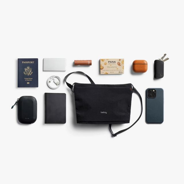 ベルロイ BELLROY LITE SACOCHE 3.5L BLK ベルロイ ライト サコッシュ ショルダーバッグ ミニバッグ 斜めがけ 超軽量 撥水 ナイロン メンズ レディース ユニセックス 旅行 散策 サステナブル ブラック メール便 (250904)