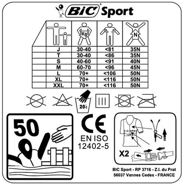 ライフジャケット Kanoe and Kayak JACKET サップ SUP BIC SPORT ビックスポーツ メンズ レディース 大人 VEST 大人用 フローティングベスト ライフベスト