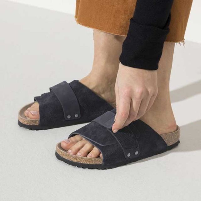 ビルケンシュトック サンダル キョウト レギュラー メンズ ユニセックス birkenstock Kyoto LENB/LEVE(R) ブラック ブルー ホワイト EVA レザー 26cm 26.5cm 27cm (240616)