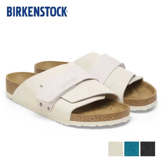 ビルケンシュトック サンダル キョウト レギュラー メンズ ユニセックス birkenstock Kyoto LENB/LEVE(R) ブラック ブルー ホワイト EVA レザー 26cm 26.5cm 27cm (240616)