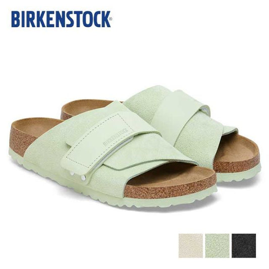 ビルケンシュトック サンダル キョウト ナロー レディース メンズ ユニセックス birkenstock Kyoto LENB/LEVE (N) ブラック グリーン ホワイト 24cm 24.5cm 25cm (240616)