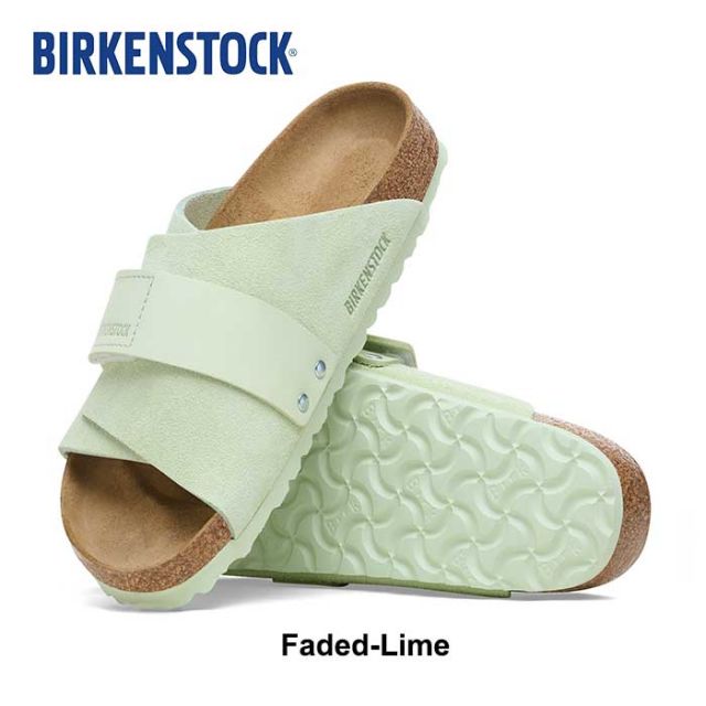 ビルケンシュトック サンダル キョウト ナロー レディース メンズ ユニセックス birkenstock Kyoto LENB/LEVE (N) ブラック グリーン ホワイト 24cm 24.5cm 25cm (240616)