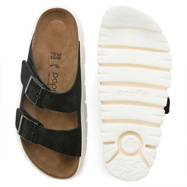ビルケンシュトック サンダル アリゾナ ナロー レディース メンズ ユニセックス チャンキー 厚底 birkenstock Arizona Chunky LEVE(N) ブラック サンド ブラウン 24cm 24.5cm 25cm (240616)