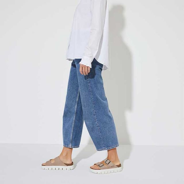 ビルケンシュトック サンダル アリゾナ ナロー レディース メンズ ユニセックス チャンキー 厚底 birkenstock Arizona Chunky LEVE(N) ブラック サンド ブラウン 24cm 24.5cm 25cm (240616)