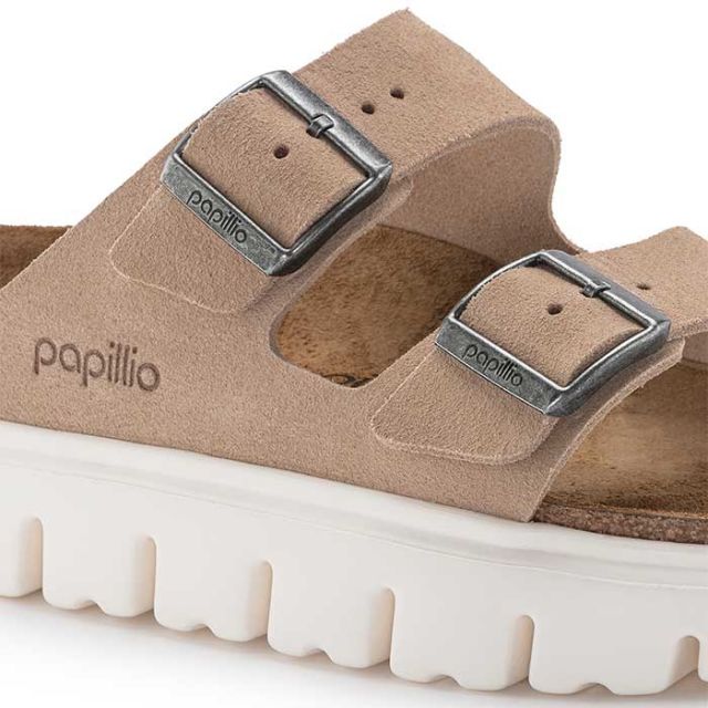 ビルケンシュトック サンダル アリゾナ ナロー レディース メンズ ユニセックス チャンキー 厚底 birkenstock Arizona Chunky LEVE(N) ブラック サンド ブラウン 24cm 24.5cm 25cm (240616)