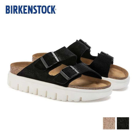ビルケンシュトック サンダル アリゾナ ナロー レディース メンズ ユニセックス チャンキー 厚底 birkenstock Arizona Chunky LEVE(N) ブラック サンド ブラウン 24cm 24.5cm 25cm (240616)