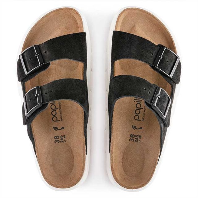 ビルケンシュトック サンダル アリゾナ ナロー レディース メンズ ユニセックス チャンキー 厚底 birkenstock Arizona Chunky LEVE(N) ブラック サンド ブラウン 24cm 24.5cm 25cm (240616)