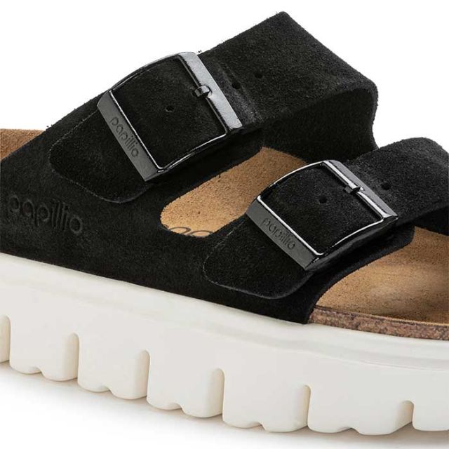 ビルケンシュトック サンダル アリゾナ ナロー レディース メンズ ユニセックス チャンキー 厚底 birkenstock Arizona Chunky LEVE(N) ブラック サンド ブラウン 24cm 24.5cm 25cm (240616)
