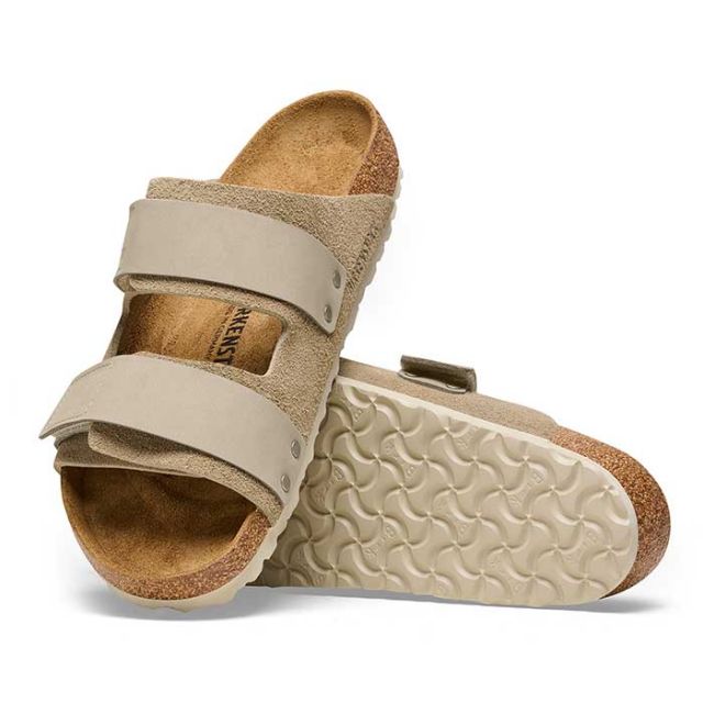 ビルケンシュトック サンダル ウジ レギュラー メンズ レディース ユニセックス ヌバック レザー birkenstock Uji LENB/LEVE(R) ブラック トープ ターコイズ ホワイト 26cm 26.5cm 27cm 春夏 (240616)