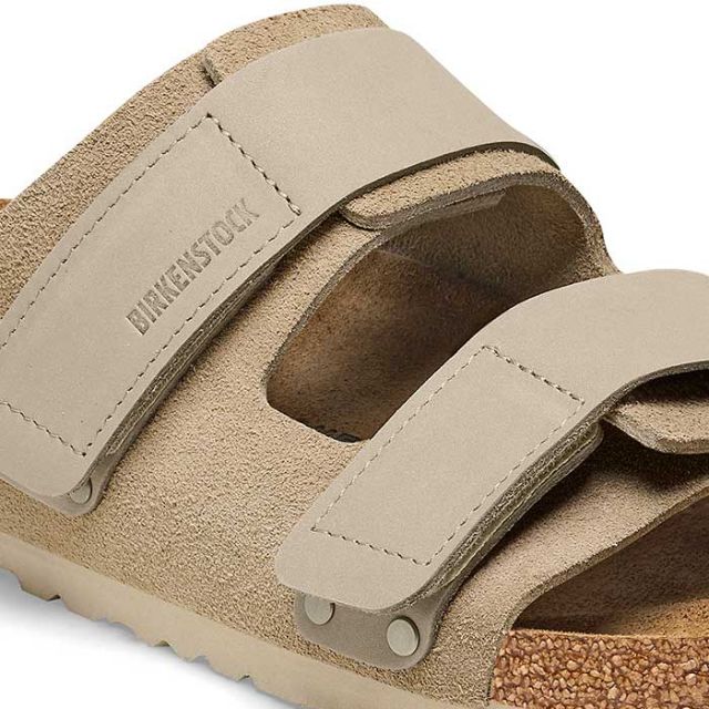 ビルケンシュトック サンダル ウジ レギュラー メンズ レディース ユニセックス ヌバック レザー birkenstock Uji LENB/LEVE(R) ブラック トープ ターコイズ ホワイト 26cm 26.5cm 27cm 春夏 (240616)