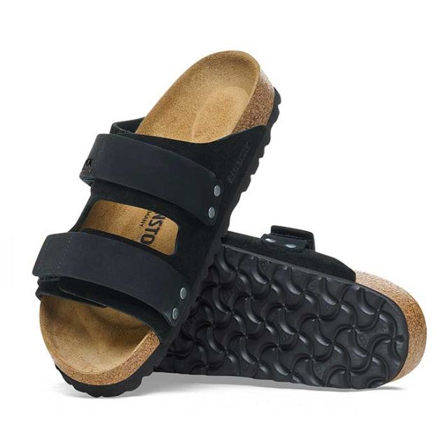 ビルケンシュトック サンダル ウジ レギュラー メンズ レディース ユニセックス ヌバック レザー birkenstock Uji LENB/LEVE(R) ブラック トープ ターコイズ ホワイト 26cm 26.5cm 27cm 春夏 (240616)