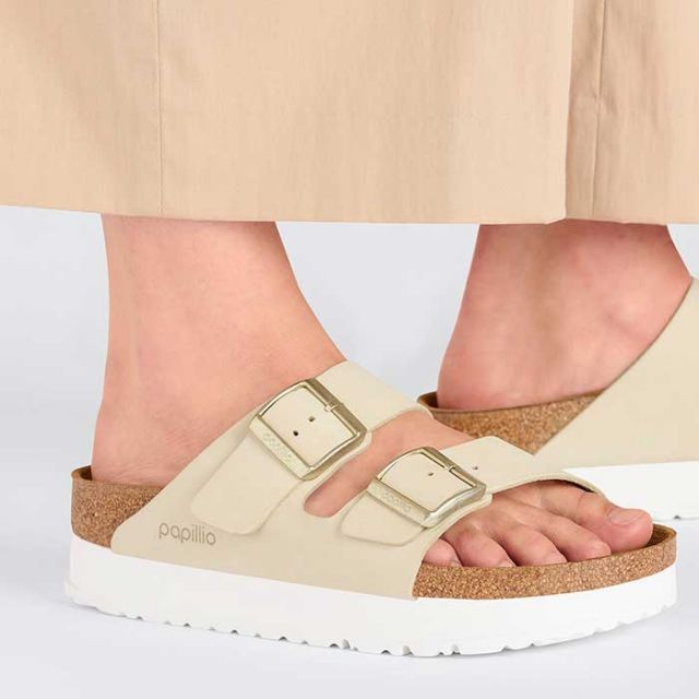 ビルケンシュトック サンダル ナロー レディース ユニセックス birkenstock Arizona Flex Platform LENB(N) 24cm 24.5cm 25cm  (240616)