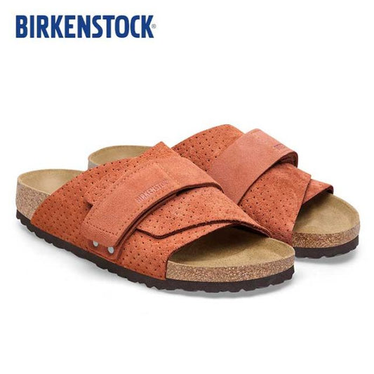 ビルケンシュトック サンダル キョウト レギュラー birkenstock 1027080 Kyoto(R) エンボスドット バーントオレンジ スエード エンボス 26cm (240616)