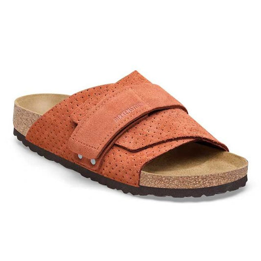 ビルケンシュトック サンダル キョウト レギュラー birkenstock 1027080 Kyoto(R) エンボスドット バーントオレンジ スエード エンボス 26cm (240616)