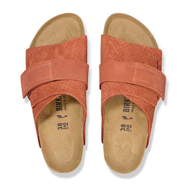 ビルケンシュトック サンダル キョウト レギュラー birkenstock 1027080 Kyoto(R) エンボスドット バーントオレンジ スエード エンボス 26cm (240616)