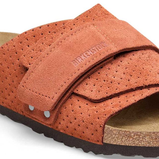 ビルケンシュトック サンダル キョウト レギュラー birkenstock 1027080 Kyoto(R) エンボスドット バーントオレンジ スエード エンボス 26cm (240616)
