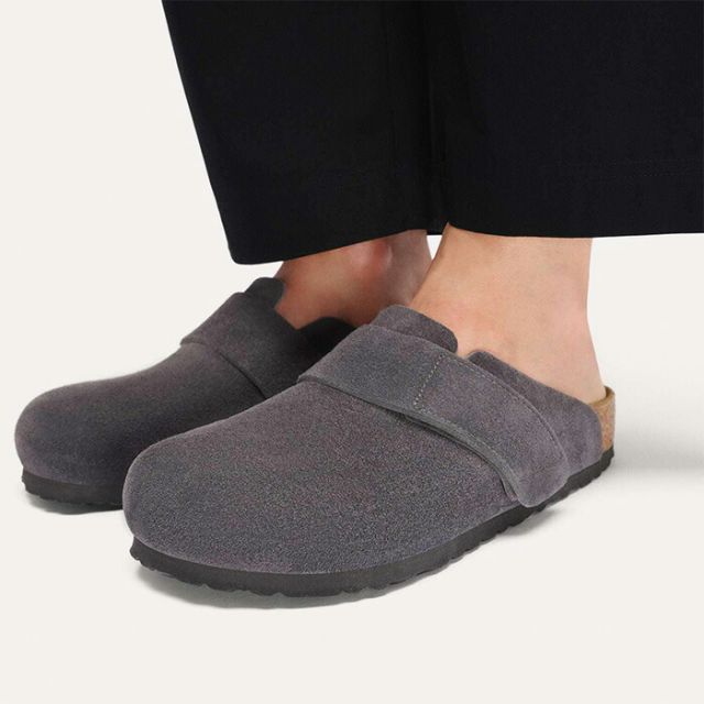 BIRKENSTOCK ビルケンシュトック Loma ロマ スエードレザー サンダル クロッグ コンフォートサンダル メンズ レディース レギュラー ナロー チャコール コルクブラウン 1031633 1031652 Loma LEVE  CHARCOAL 40