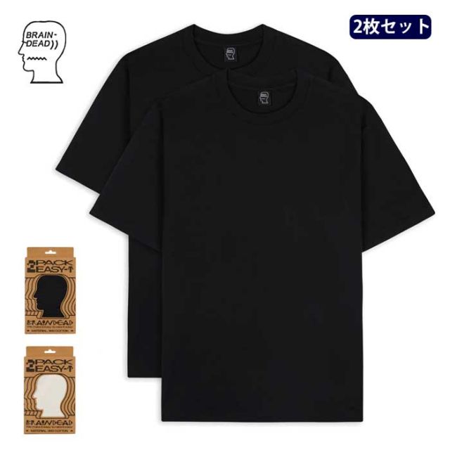 ブレインデッド 半袖tシャツ 2枚セット BRAIN DEAD T00003389 2-PACK EASY TEES tシャツ メンズ [230919]
