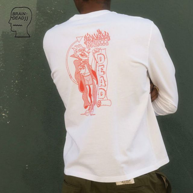 ブレインデッド BRAINDEAD judgement longsleeve BRAIN DEAD JUDGEMENT ロングスリーブカットソー (250509)