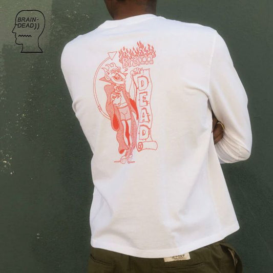 ブレインデッド BRAINDEAD judgement longsleeve BRAIN DEAD JUDGEMENT ロングスリーブカットソー (250509)