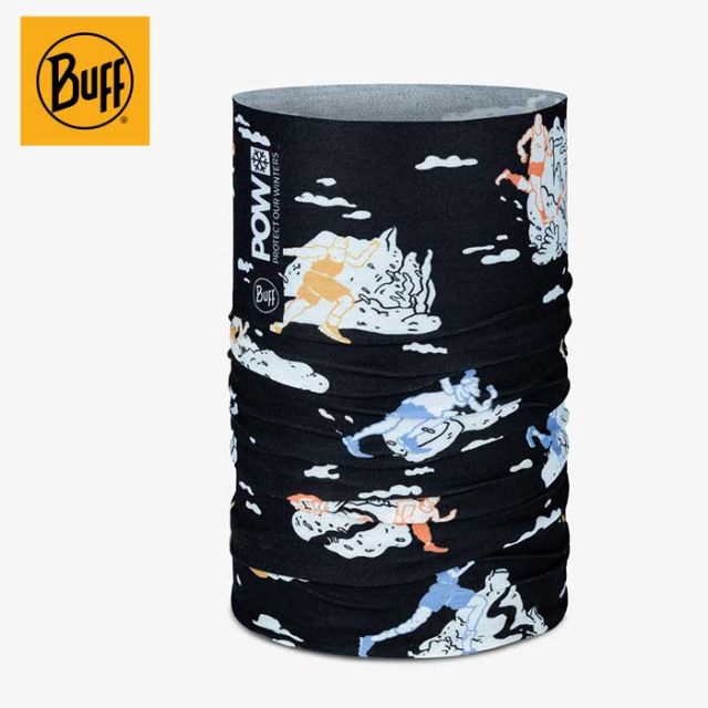 バフ ネックウォーマー buff Coolnet UV POW RUNNERS IN MOTION BLACK UVカット ランニング ハイキング 釣り アウトドア 送料無料 メール便 (240522)