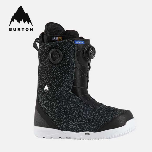 バートン スノーボードブーツ BURTON 203181 スワス Men's Swath BOA Boot ブラック US8.5 26.5cm ボア 軽量 ミッドフレックス フリースタイル (241030)