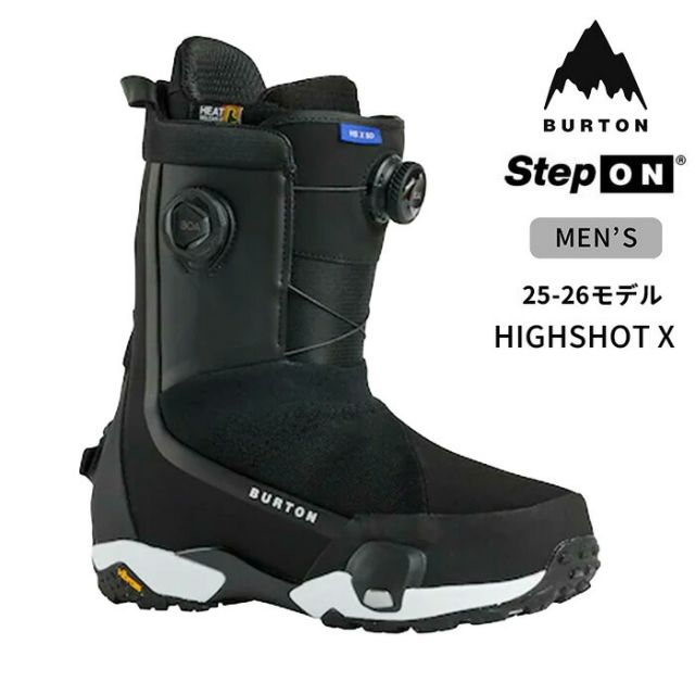 バートン スノーボードブーツ BURTON 302961 M HIGHSHOT ハイショット X SO ワイド W26JP-302961 デュアルゾーンBOA フィットシステム Vibram Eco wide Stepon アウトソール 幅広設計 熱成型 高レスポンス オールマウンテン フリースタイル ワイド ステップオン (250904)
