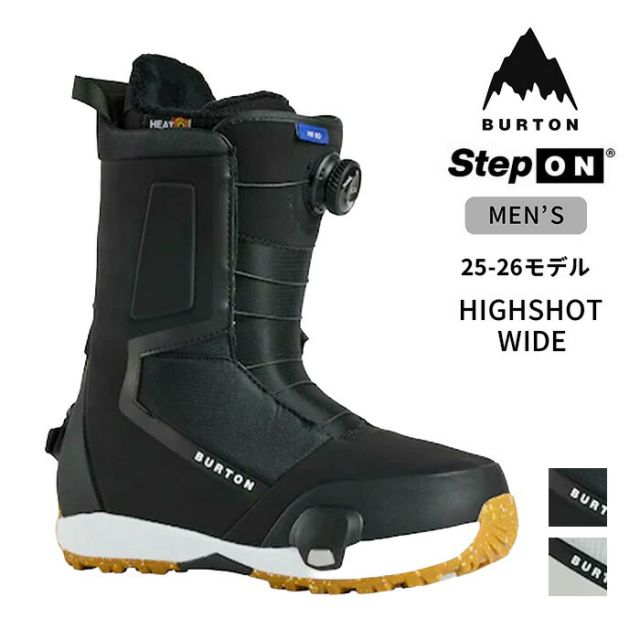 バートン BURTON 302951 M HIGHSHOT SO ハイショット Step On ワイド スノーボードブーツ W26JP-302951 バートン Sequence BOA フィットシステム 熱成型ライナー 幅広設計 リサイクルラバーアウトソール オールマウンテン レスポンシブフレックス (250904)