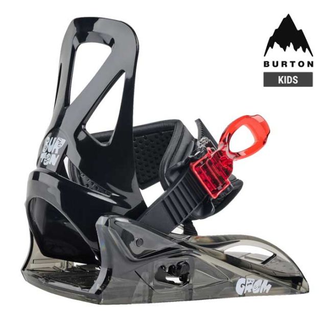 バートン キッズ スノーボードバインディング BURTON GROM BLACK グロム ディスク ビンディング binding