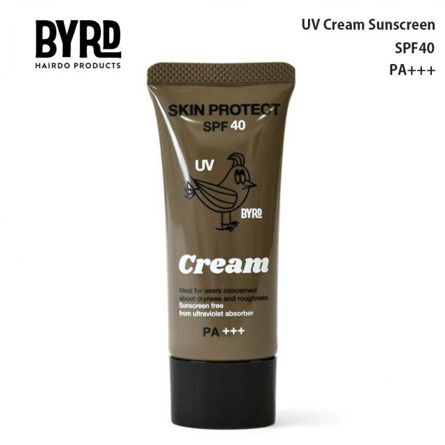 バード UVクリーム 日焼け止め BYRD SPF40 PA+++ 紫外線吸収剤フリー 肌色 ノンケミカル 保湿 男女兼用 メンズ レディース スキンケア アウトドア 40g AN-2069020 BYRD UVクリーム