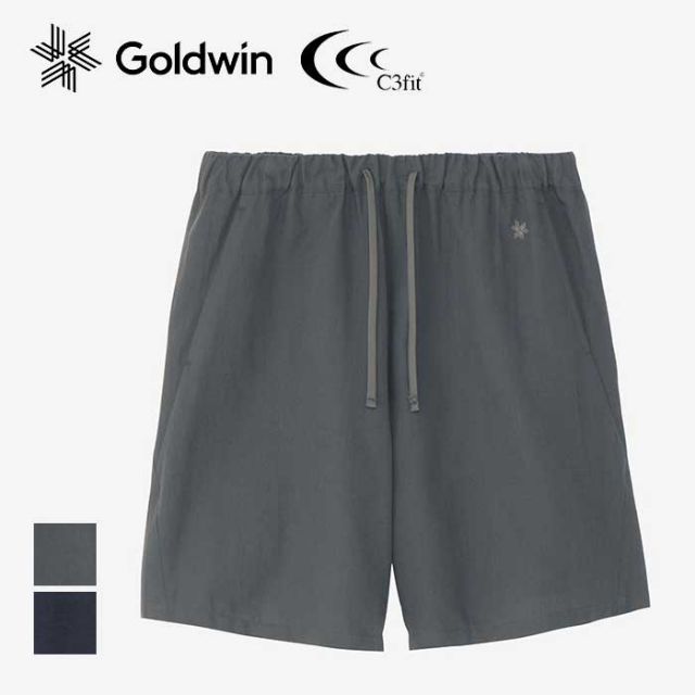 ゴールドウィン シースリーフィット ショートパンツ メンズ レディース ユニセックス C3fit GC44168 R/O PAPER SHORTS リオプティマム ペーパーショーツ グレー ネイビー ルームウエア リカバリー (240414)