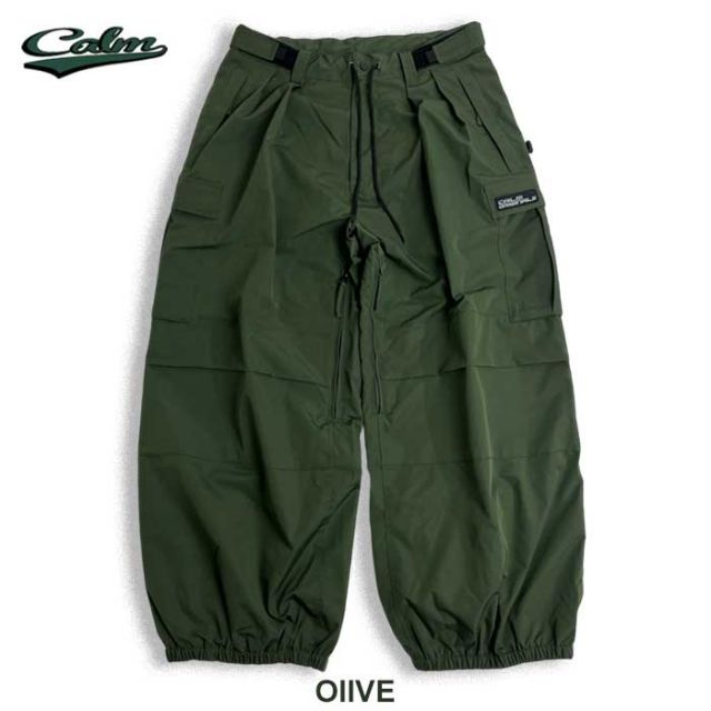 24-25 カーム CALM スノーボードウェア 平岡卓 DEEP FOREST PANTS 太め スノーボードパンツ