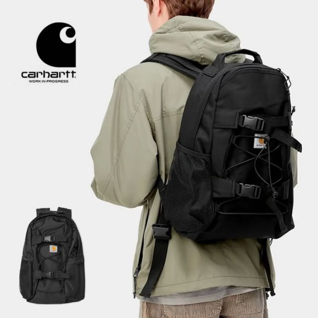 カーハート ダブリューアイピー リュック [ 24.8L ] Carhartt WIP [ KICKFLIP BACKPACK ] BLK  バックパック リュックサック デイパック バッグ カバン [220902]