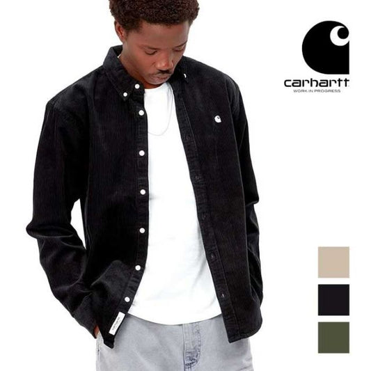 カーハートWIP 長袖コーデュロイ シャツ carhartt WIP L/S MADISON CORD SHIRT (I029958) ロングスリーブマディソンコードシャツ メンズ [230927]