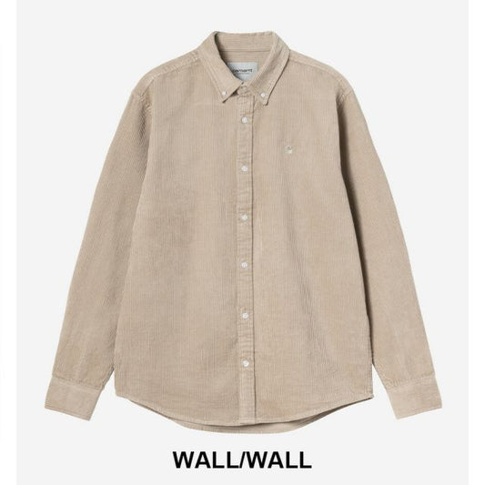 カーハートWIP 長袖コーデュロイ シャツ carhartt WIP L/S MADISON CORD SHIRT (I029958) ロングスリーブマディソンコードシャツ メンズ [230927]